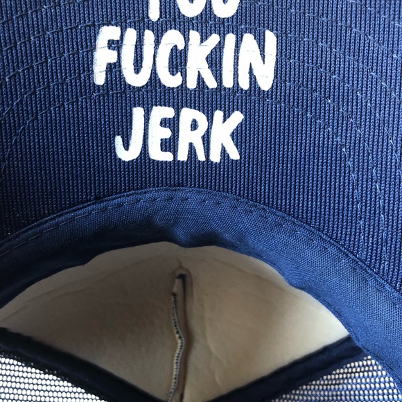 Vintage Mesh Trucker You Piss Me Off You Jerk Lyrics Snapback Hat Baseball Cap - Picture 3 of 13